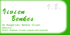 vivien benkes business card
